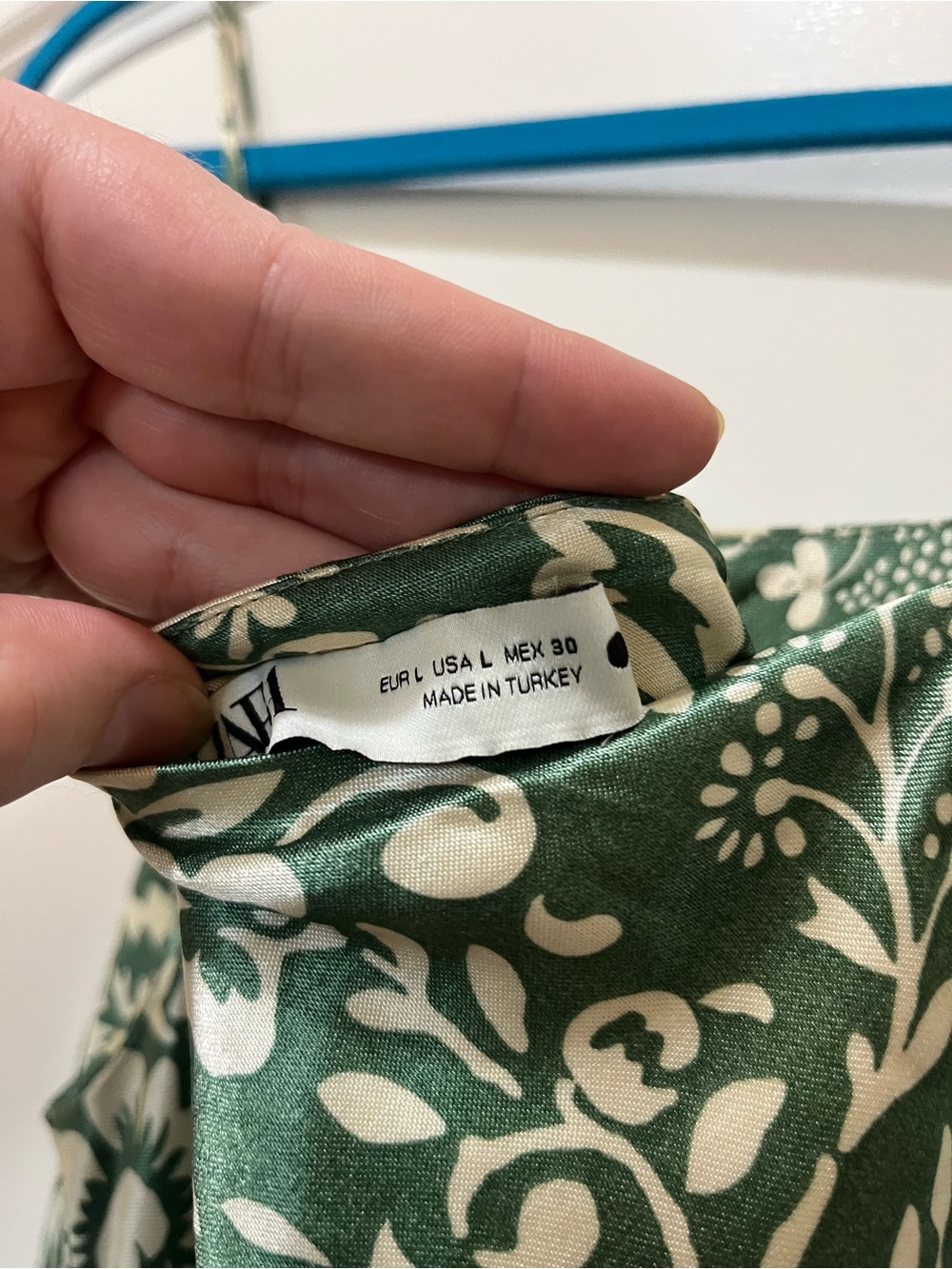 Zara Green Floral Maxi Slip Dress - Picture 4 of 4